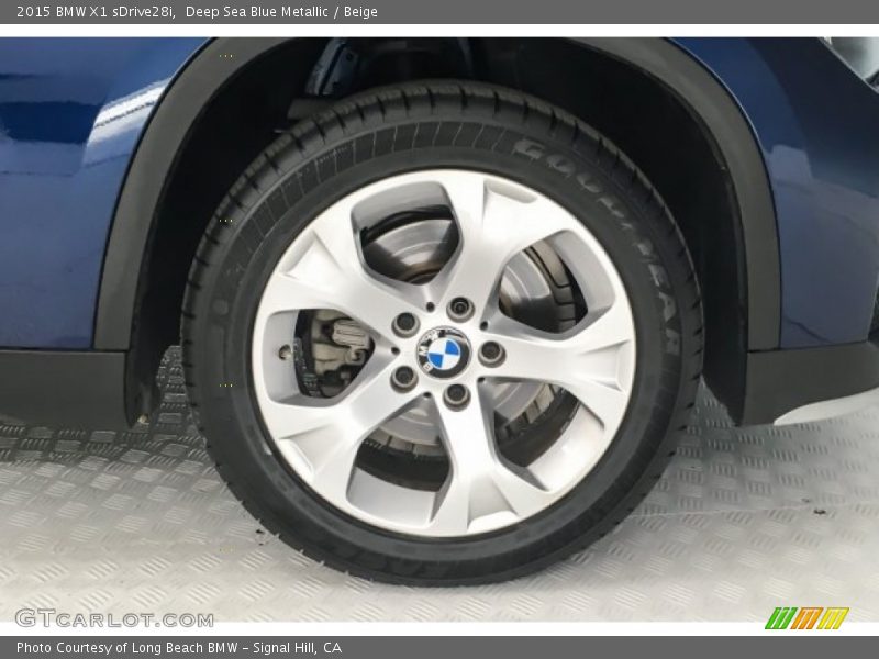 Deep Sea Blue Metallic / Beige 2015 BMW X1 sDrive28i