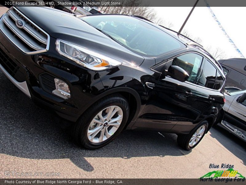 Shadow Black / Medium Light Stone 2018 Ford Escape SEL 4WD