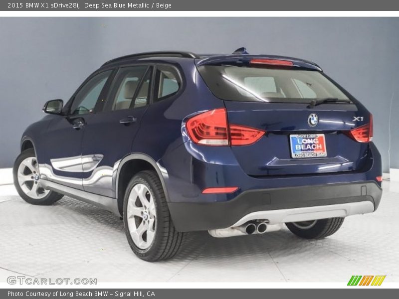 Deep Sea Blue Metallic / Beige 2015 BMW X1 sDrive28i