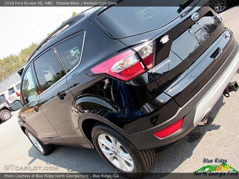 Shadow Black / Medium Light Stone 2018 Ford Escape SEL 4WD