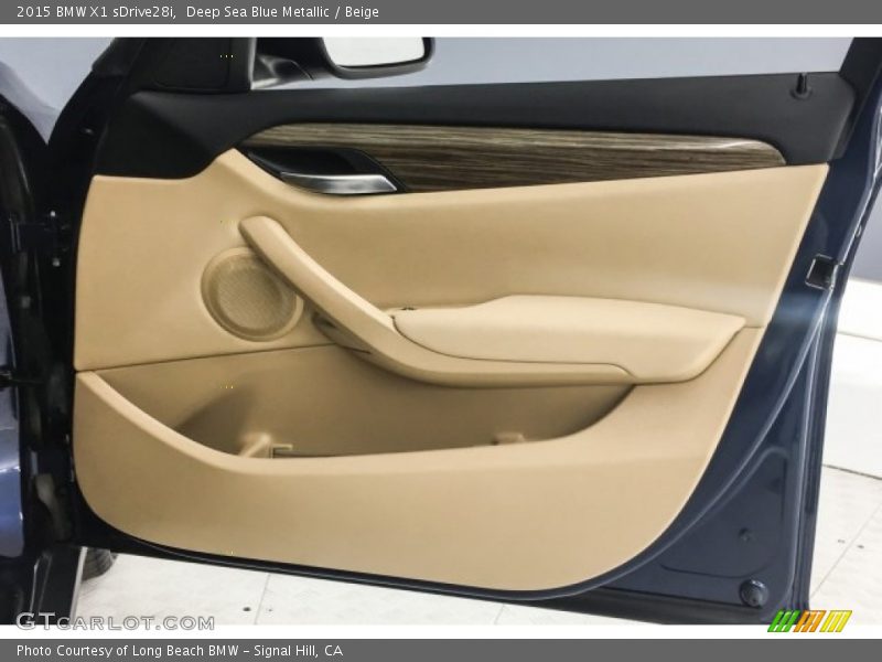 Deep Sea Blue Metallic / Beige 2015 BMW X1 sDrive28i
