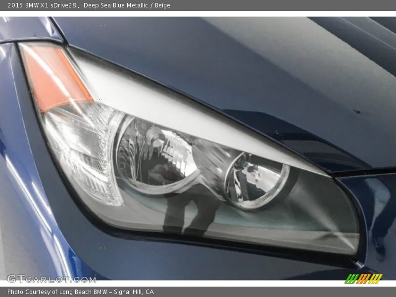 Deep Sea Blue Metallic / Beige 2015 BMW X1 sDrive28i