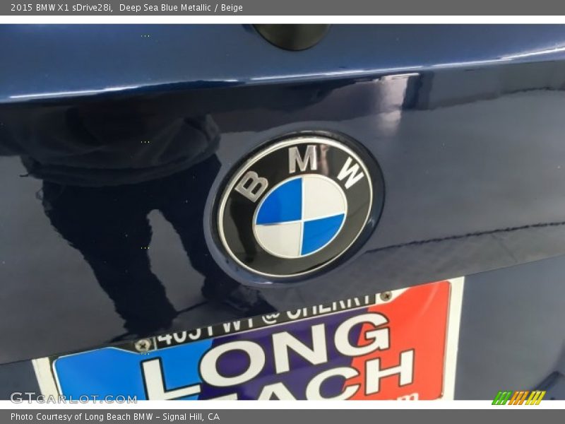 Deep Sea Blue Metallic / Beige 2015 BMW X1 sDrive28i