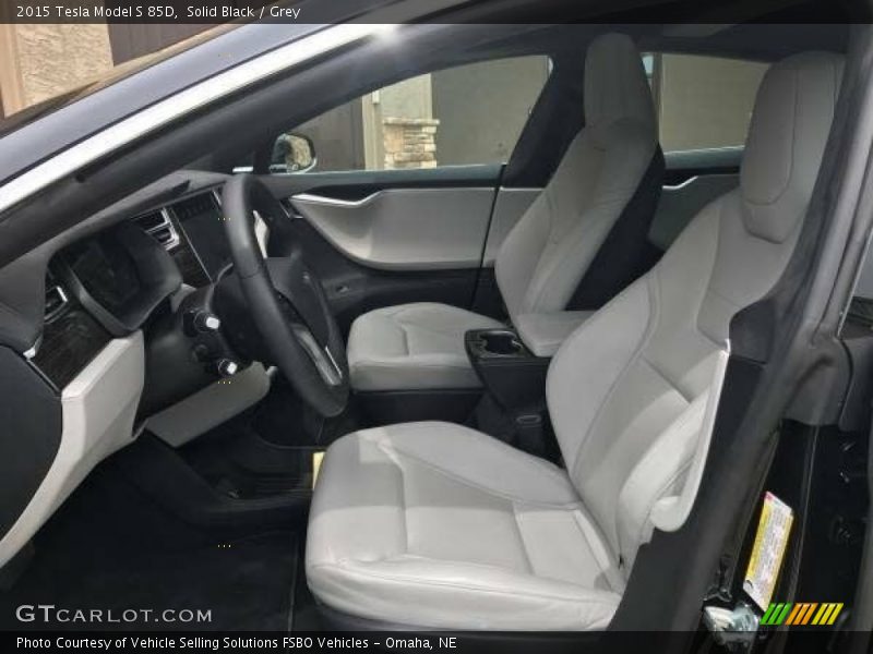  2015 Model S 85D Grey Interior
