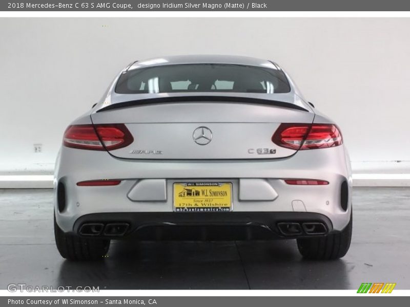 designo Iridium Silver Magno (Matte) / Black 2018 Mercedes-Benz C 63 S AMG Coupe