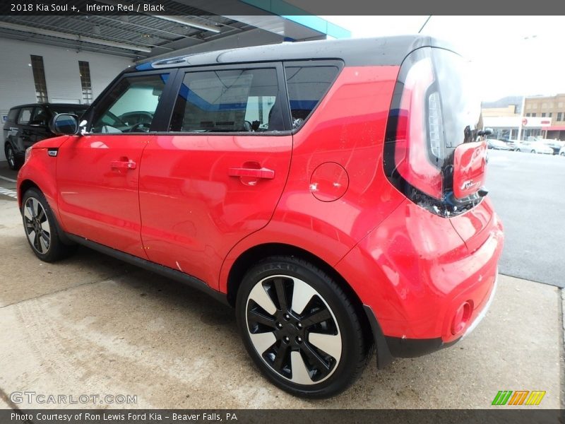 Inferno Red / Black 2018 Kia Soul +