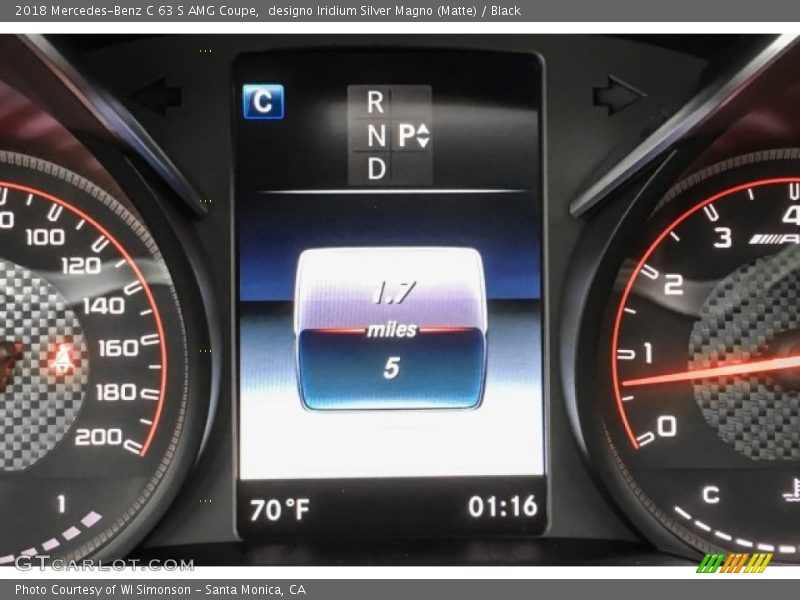 designo Iridium Silver Magno (Matte) / Black 2018 Mercedes-Benz C 63 S AMG Coupe