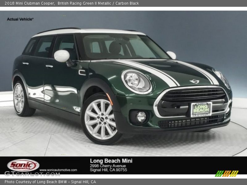 British Racing Green II Metallic / Carbon Black 2018 Mini Clubman Cooper