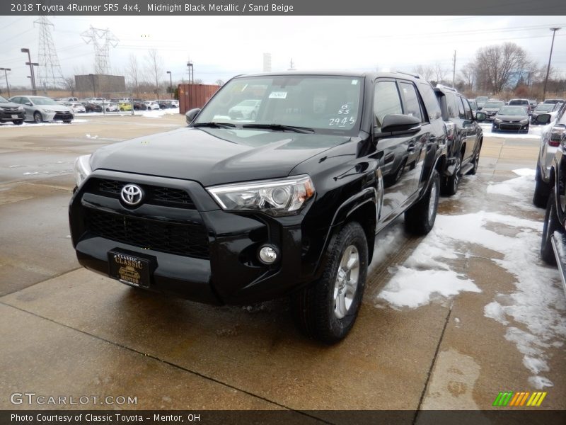 Midnight Black Metallic / Sand Beige 2018 Toyota 4Runner SR5 4x4