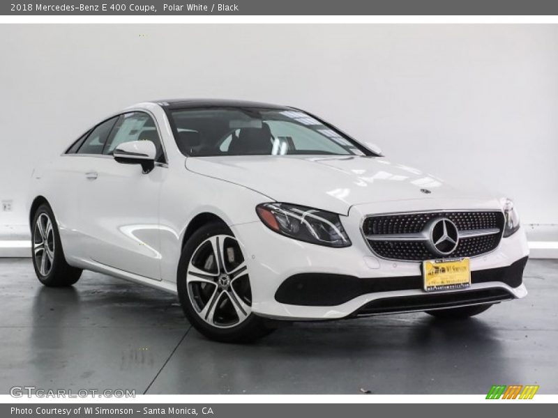 Polar White / Black 2018 Mercedes-Benz E 400 Coupe