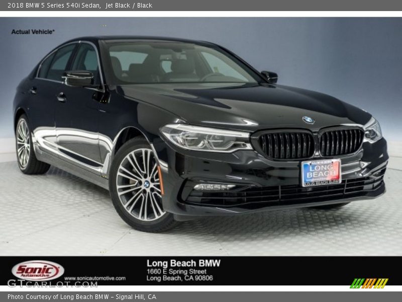 Jet Black / Black 2018 BMW 5 Series 540i Sedan