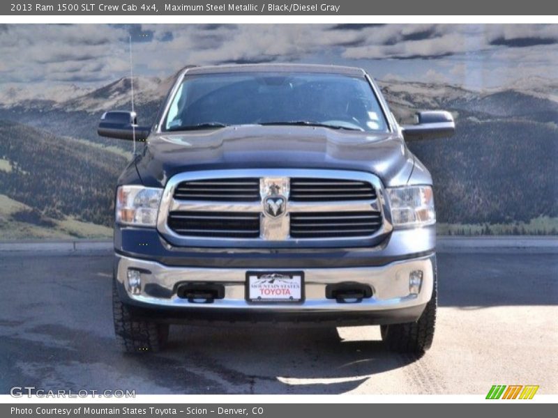 Maximum Steel Metallic / Black/Diesel Gray 2013 Ram 1500 SLT Crew Cab 4x4