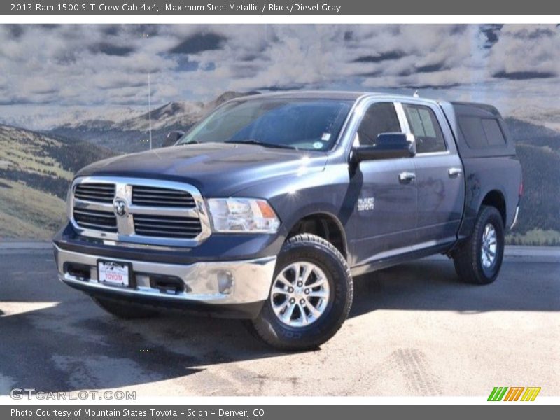 Maximum Steel Metallic / Black/Diesel Gray 2013 Ram 1500 SLT Crew Cab 4x4