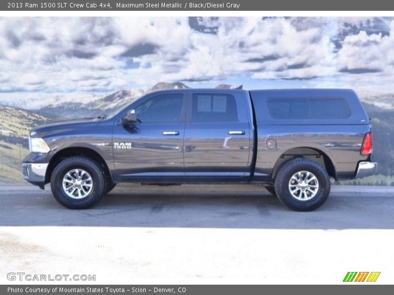 Maximum Steel Metallic / Black/Diesel Gray 2013 Ram 1500 SLT Crew Cab 4x4