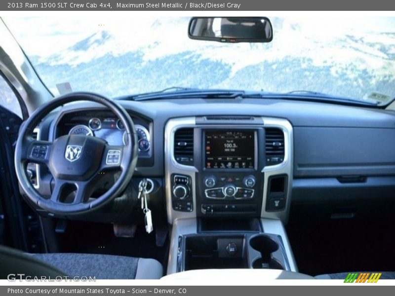 Maximum Steel Metallic / Black/Diesel Gray 2013 Ram 1500 SLT Crew Cab 4x4