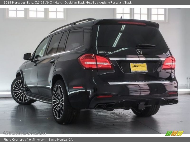 Obsidian Black Metallic / designo Porcelain/Black 2018 Mercedes-Benz GLS 63 AMG 4Matic