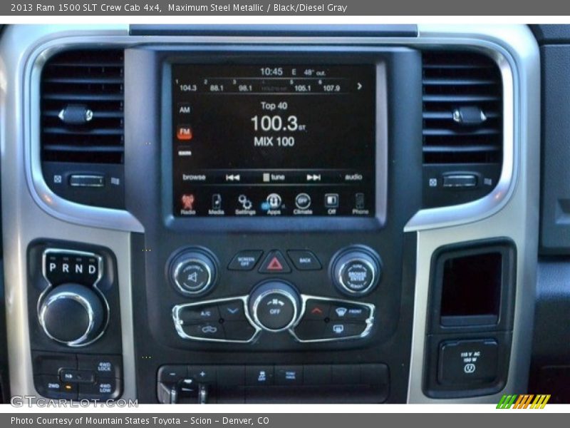 Maximum Steel Metallic / Black/Diesel Gray 2013 Ram 1500 SLT Crew Cab 4x4