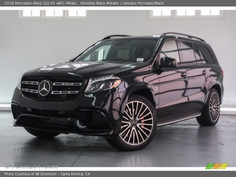 Obsidian Black Metallic / designo Porcelain/Black 2018 Mercedes-Benz GLS 63 AMG 4Matic