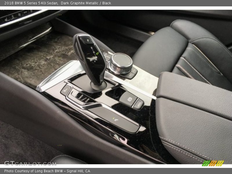 Dark Graphite Metallic / Black 2018 BMW 5 Series 540i Sedan