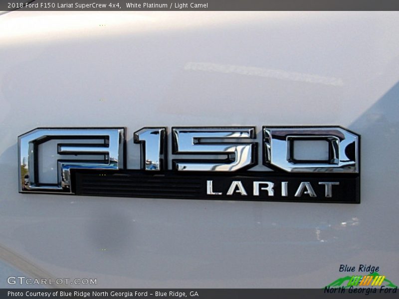 White Platinum / Light Camel 2018 Ford F150 Lariat SuperCrew 4x4
