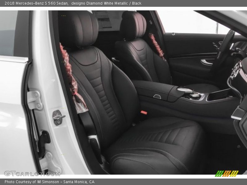 designo Diamond White Metallic / Black 2018 Mercedes-Benz S 560 Sedan