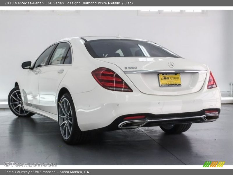 designo Diamond White Metallic / Black 2018 Mercedes-Benz S 560 Sedan