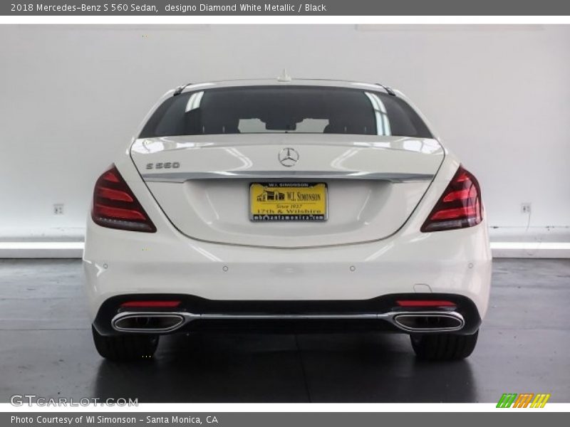 designo Diamond White Metallic / Black 2018 Mercedes-Benz S 560 Sedan