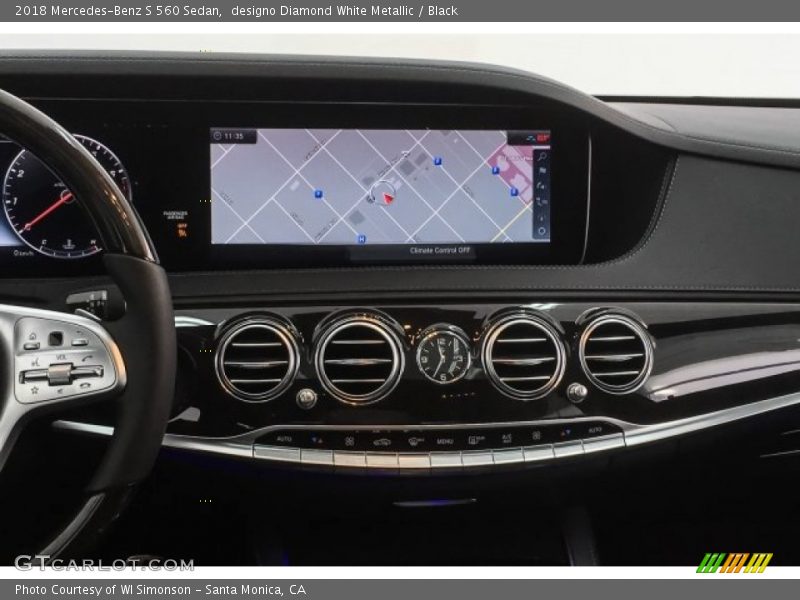 designo Diamond White Metallic / Black 2018 Mercedes-Benz S 560 Sedan