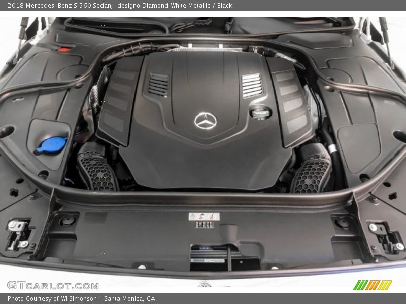 designo Diamond White Metallic / Black 2018 Mercedes-Benz S 560 Sedan
