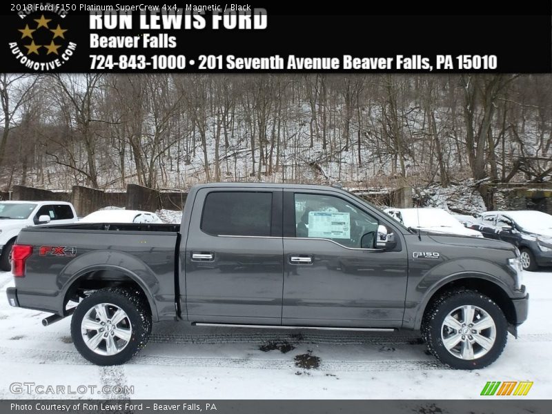 Magnetic / Black 2018 Ford F150 Platinum SuperCrew 4x4