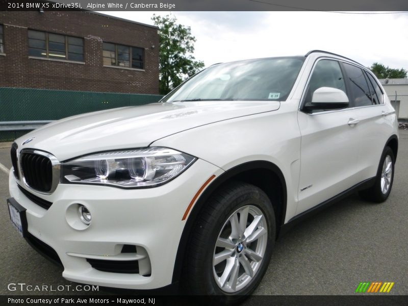 Alpine White / Canberra Beige 2014 BMW X5 xDrive35i