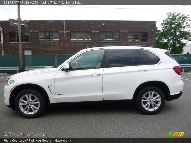 Alpine White / Canberra Beige 2014 BMW X5 xDrive35i