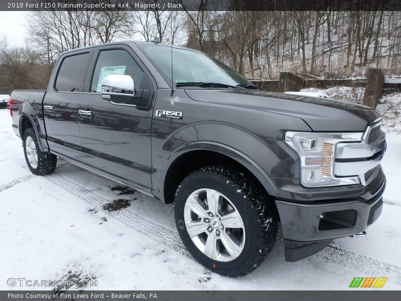 Magnetic / Black 2018 Ford F150 Platinum SuperCrew 4x4