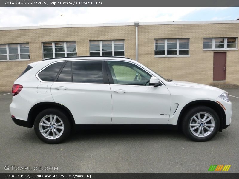 Alpine White / Canberra Beige 2014 BMW X5 xDrive35i