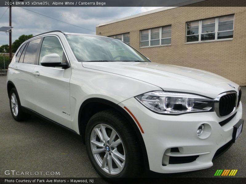 Alpine White / Canberra Beige 2014 BMW X5 xDrive35i