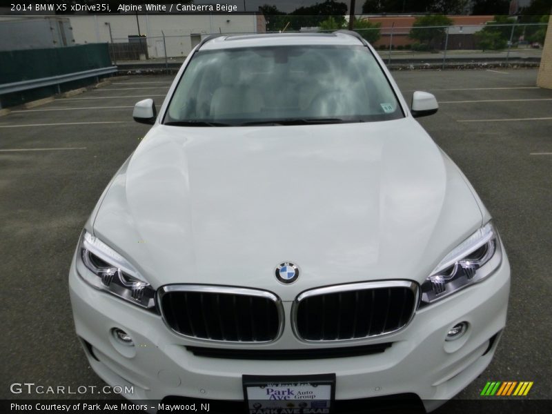 Alpine White / Canberra Beige 2014 BMW X5 xDrive35i