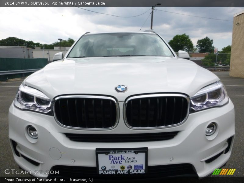 Alpine White / Canberra Beige 2014 BMW X5 xDrive35i