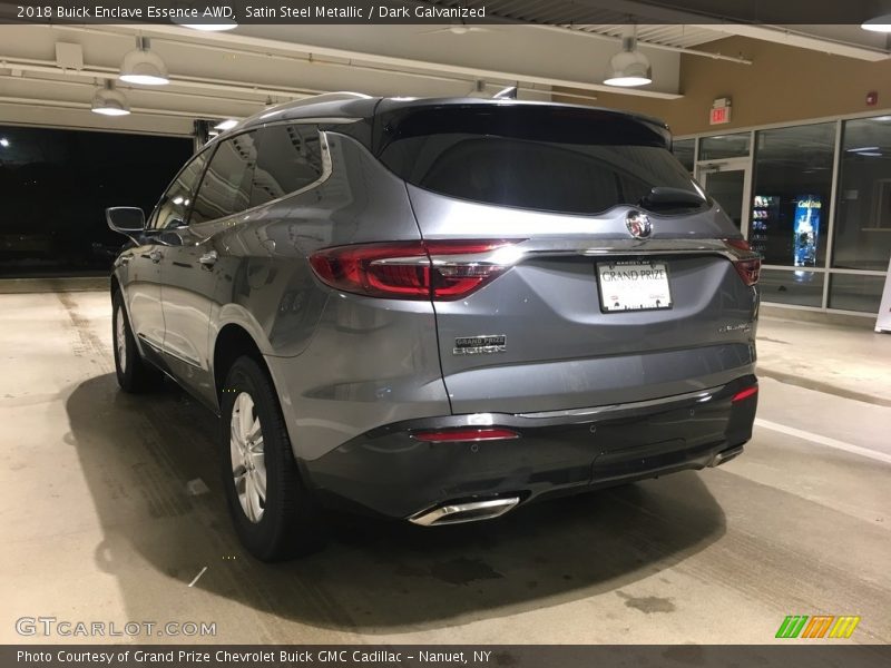 Satin Steel Metallic / Dark Galvanized 2018 Buick Enclave Essence AWD