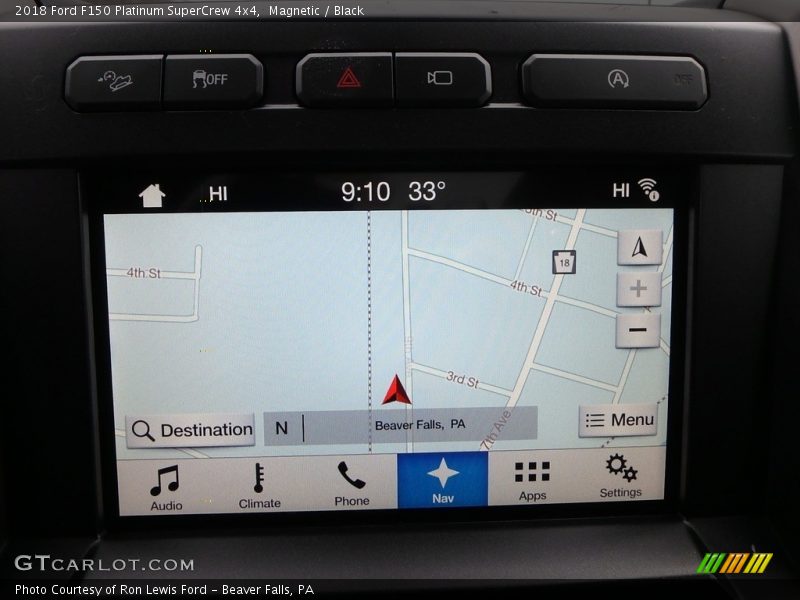 Magnetic / Black 2018 Ford F150 Platinum SuperCrew 4x4