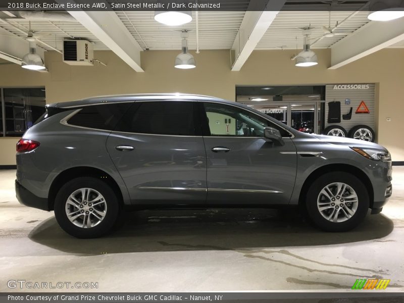 Satin Steel Metallic / Dark Galvanized 2018 Buick Enclave Essence AWD