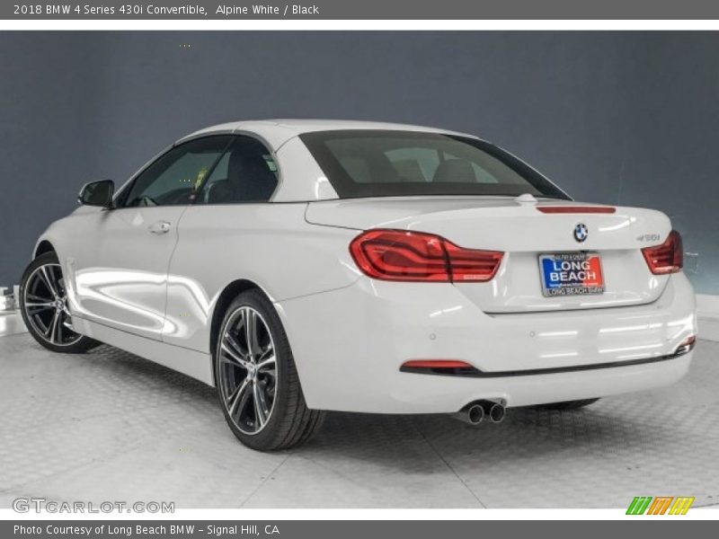 Alpine White / Black 2018 BMW 4 Series 430i Convertible