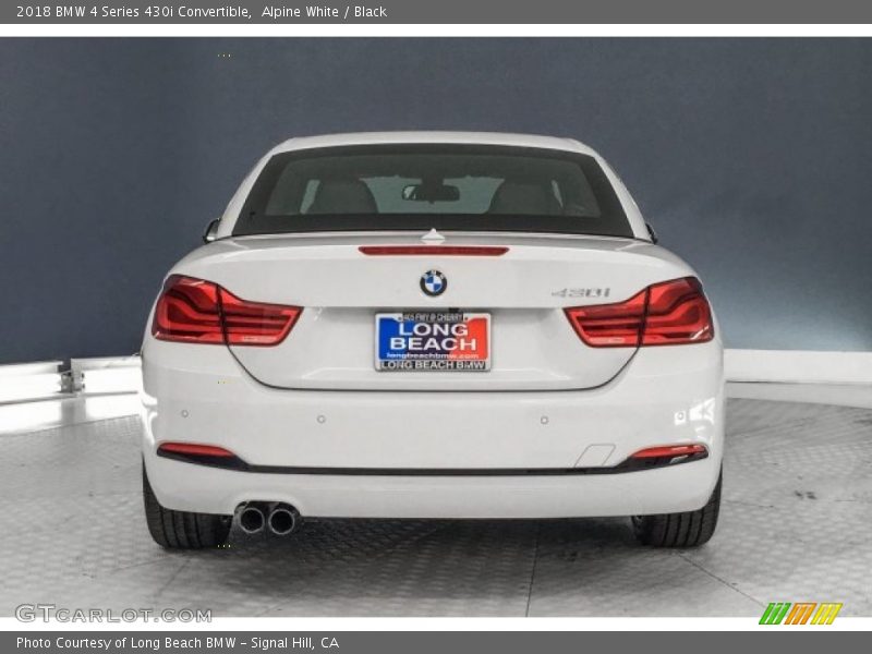 Alpine White / Black 2018 BMW 4 Series 430i Convertible