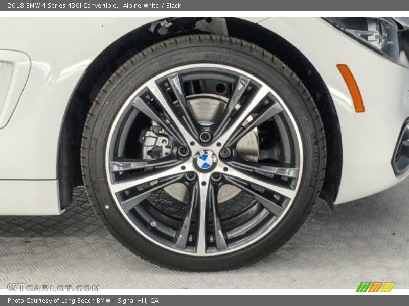 Alpine White / Black 2018 BMW 4 Series 430i Convertible