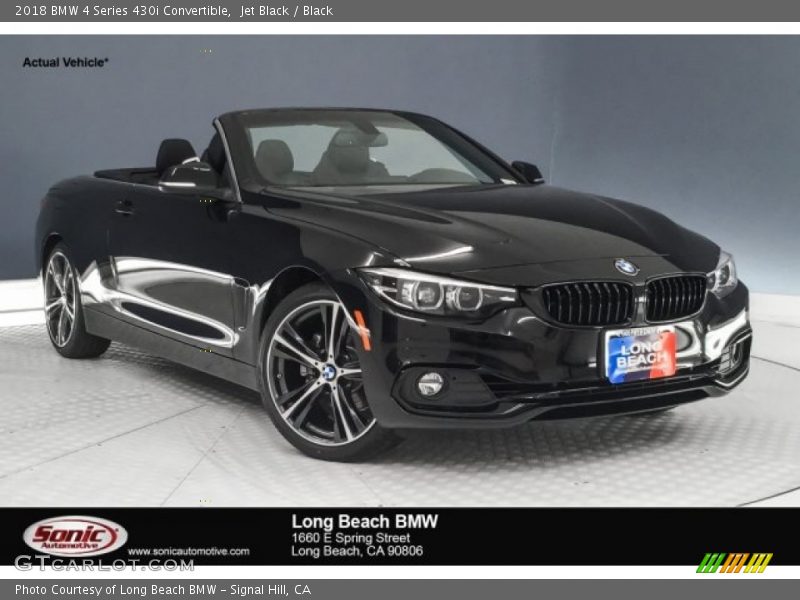 Jet Black / Black 2018 BMW 4 Series 430i Convertible