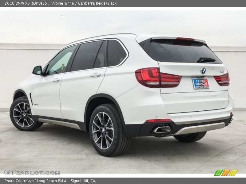 Alpine White / Canberra Beige/Black 2018 BMW X5 sDrive35i
