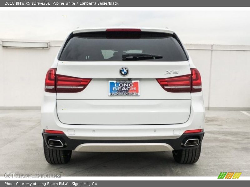 Alpine White / Canberra Beige/Black 2018 BMW X5 sDrive35i