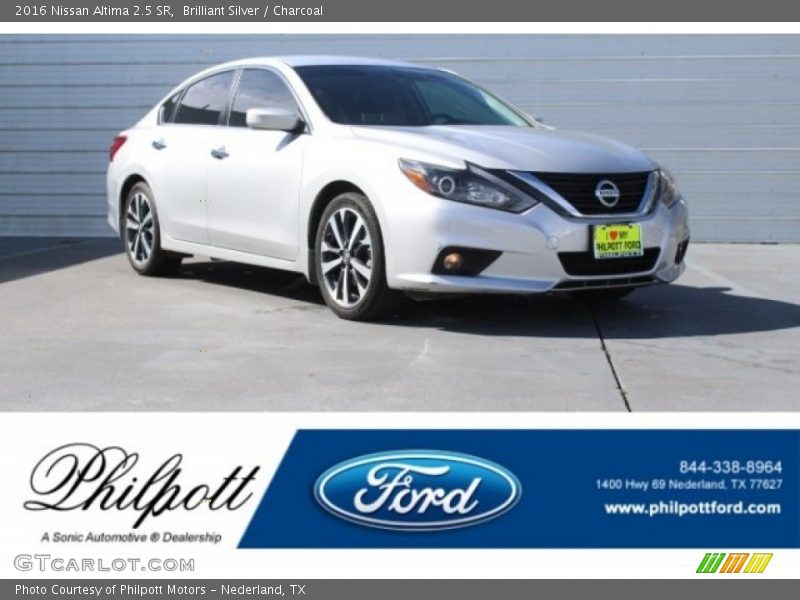 Brilliant Silver / Charcoal 2016 Nissan Altima 2.5 SR