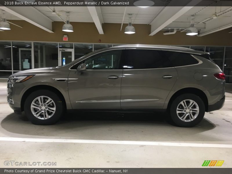 Pepperdust Metallic / Dark Galvanized 2018 Buick Enclave Essence AWD
