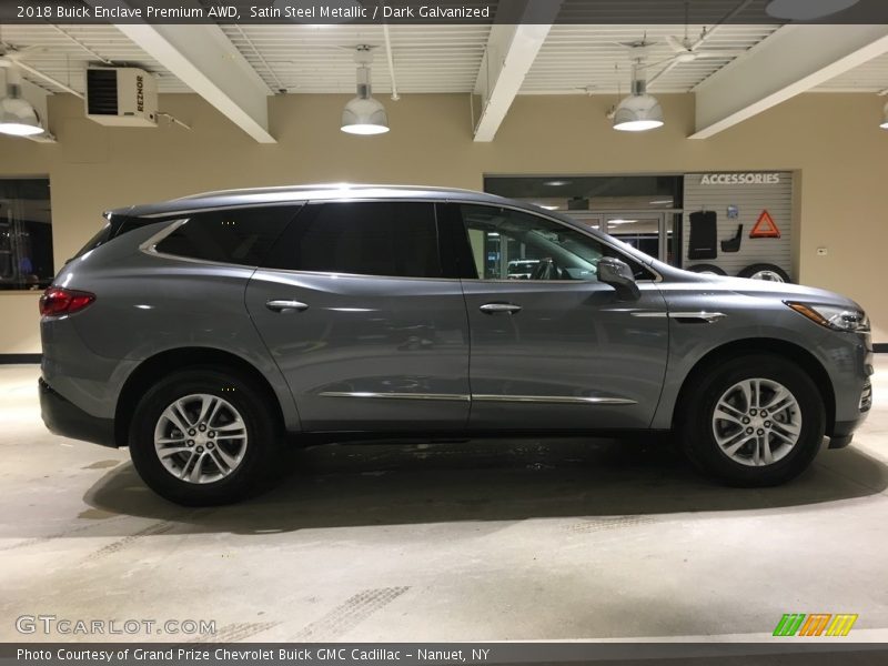 Satin Steel Metallic / Dark Galvanized 2018 Buick Enclave Premium AWD