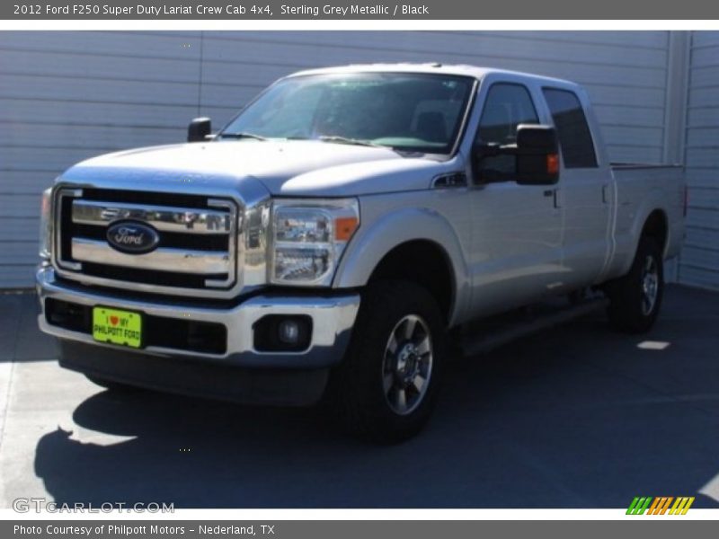 Sterling Grey Metallic / Black 2012 Ford F250 Super Duty Lariat Crew Cab 4x4